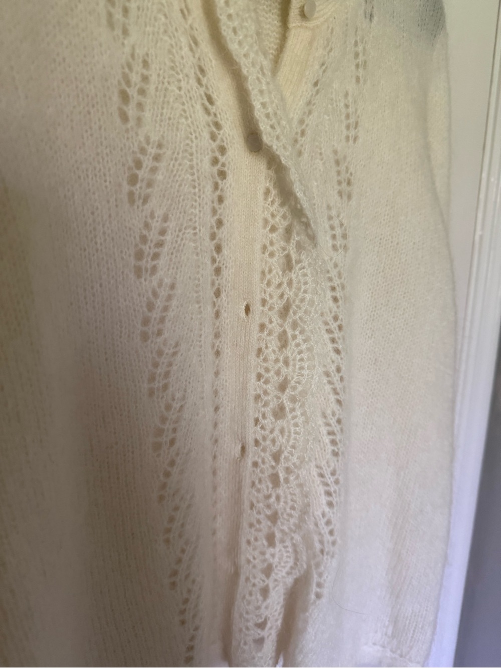 Sezane SOLD OUT Angie Cardigan in Ecru - Picture 3 of 4